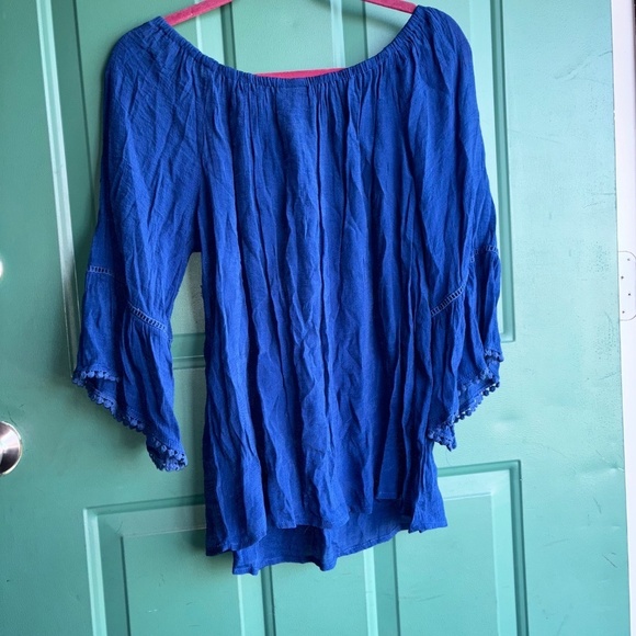 Bobeau large royal blue top boho beautiful - Picture 6 of 7